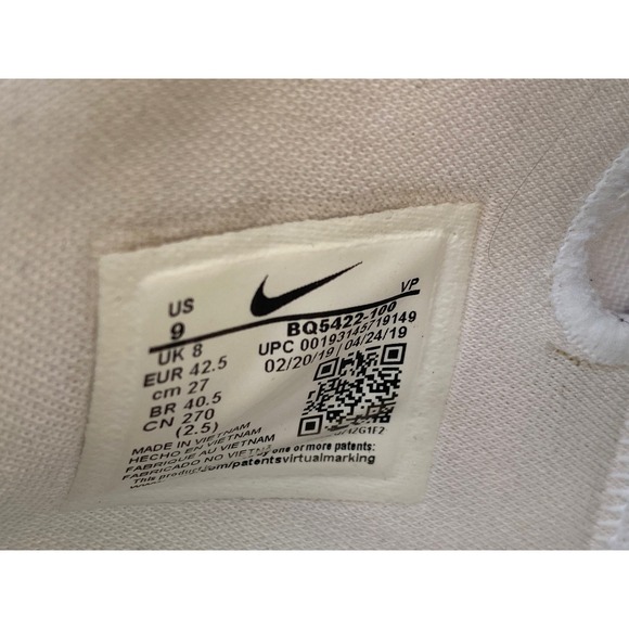 Nike Zoom Freak 1 White Gold Red Sneakers Shoes‎ Mens Size 9 BQ5422-100 - Picture 3 of 6